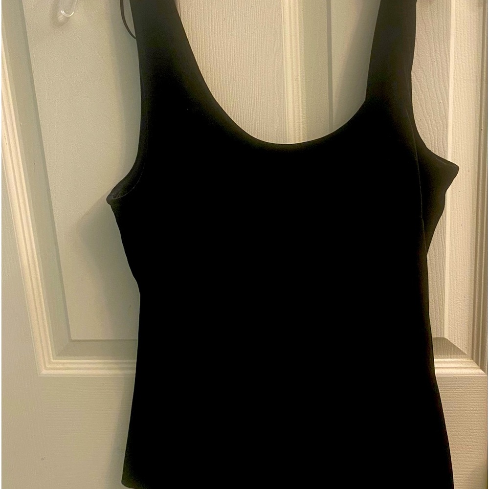 Velvet black formal top